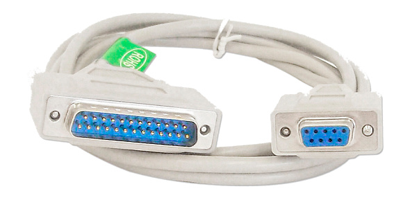 CABLE SERIE NULL MODEM IMPRESORA 25M 9H 