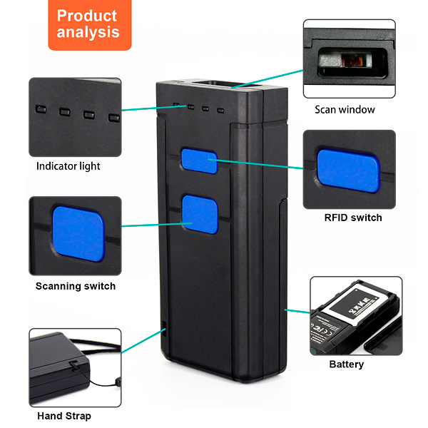 SCANNER POSIBERICA POCKET PS-1DB77 BT MICRO USB 