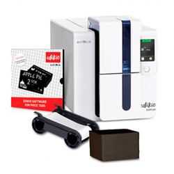 IMP. ETIQUETAS PRECIOS EVOLIS EDIKIO DUPLEX USB+ETH BLANCA KIT