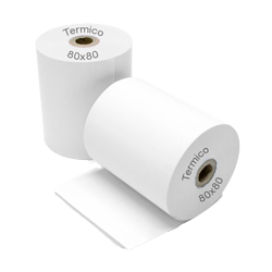 ROLLO PAPEL TERMICO 80 X 80 PACK 4 UNDIDADES  